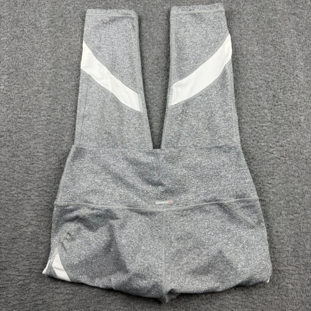 Aerie Chill Play Move Leggings Women's Medium Gray Heather Mesh Panel High Waist